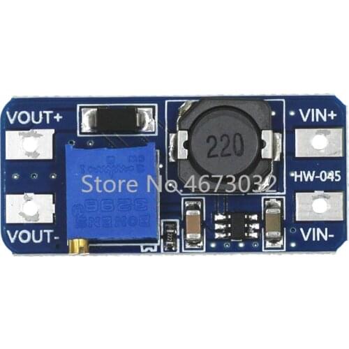 5PCS MT3608 DC-DC Step Up Converter Booster Power Supply Module Boost Step-up Board MAX output 28V 2A For Arduino