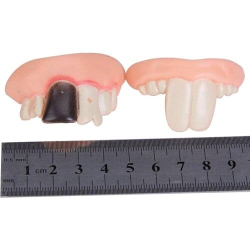 5x Funny Rubber Joke Ugly Rotten Gag Teeth Costume Party Pranks Dress Up Props