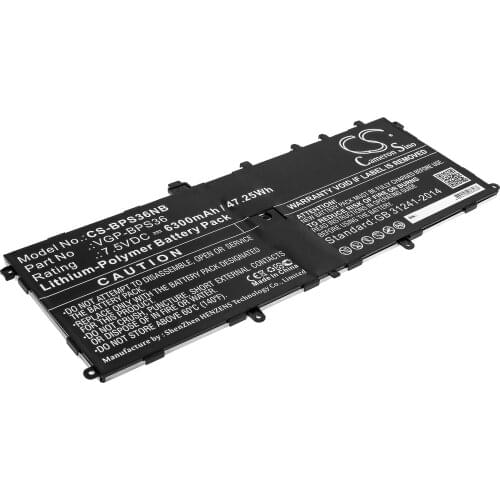 CS 6300mAh/47.25Wh battery for Sony SVD13211CG,SVD13211CGB,SVD13211CW,SVD13216PW,SVD1321BPXB,SVD1322ZPWR,SVD13236PW