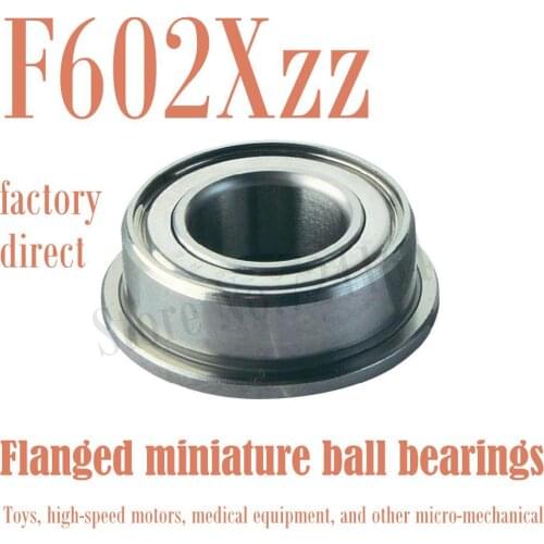 Free Shipping F602XZZ Flanged bearing RF825ZZ FLW60/2.5 ZZA RKF258 2.5*8*4 mm Shielded Miniature Ball Bearings Rc hobby,Toy,mode