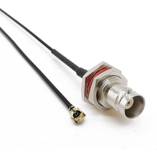 BNC to U.FL/IPX RF Coaxial Adapter Pigtail Cable BNC Female Bulkhead O-Ring to U.FL/IPX Mini PCI 1.13mm for Mini PCI card WiFi