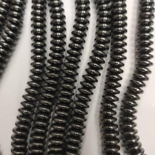 Grade AA Hematite 3x8mm Flying Saucer Rondelle Spacer Loose Beads 10 Strands Per Lot Free Shipping
