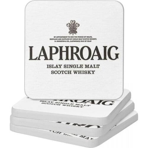 Laphroaig Whiskey Diatomaceous Earth Square Round Coaster MildewProof Cup Bonsai Mat Soap Toothbrush Pad Wholesale 10x10cm