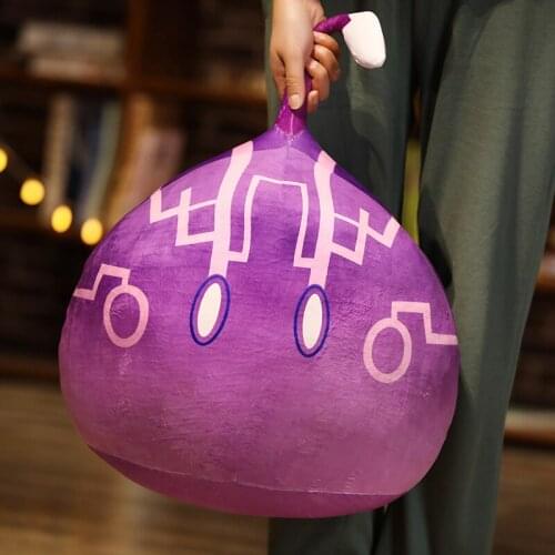 Cute Slime Fluffy Game Genshin Impact Slime Theme Plush Toy Slime Throw Pillow Keli Dango Toys Birthday Xmas Gift Kids Toys