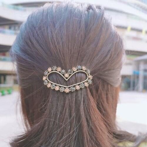 Ins Fashion Women Girls Elegant crystal Hair Clips Sweet Headwear Hair Ornament Hairpins Barrettes Headband Hair Accessories