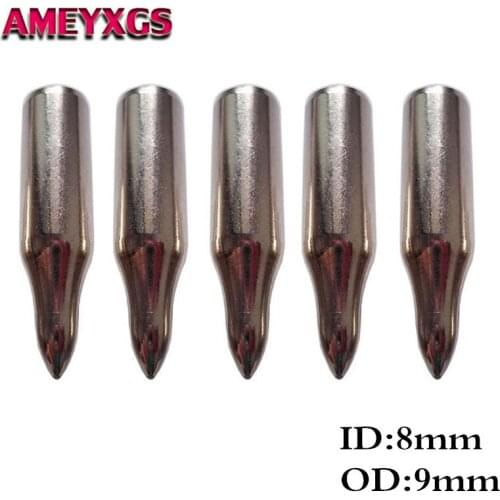 24/50Pcs 70Gr Archery Arrow Head Steel Target Point Tips Fit 8mm Bamboo Wood Arrow Shaft Shooting Practice Target Accessories