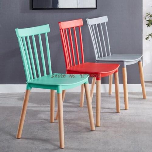 Nordic Windsor Plastic Creative Home Dining Chair Leisure Back Chair Adult Negotiation Conference Chair Net Red Makeup Chair