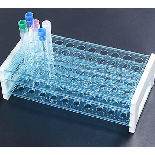 Plastic Test Tube Rack for 13mm Tubes, Hole 50, Detachable