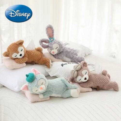 Disney Cute Cartoon Duffy Stellalou Plush Doll Pillow Tissue Box Car Carrying Home Tissue Set Pumping Box