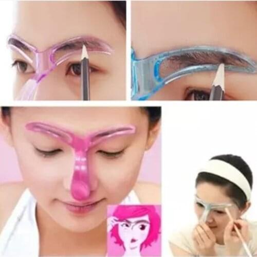 Pro Eyebrow Shaper Template Stencil Shaping Brow Definition Makeup Tool Eyebrow Stencils Makeup