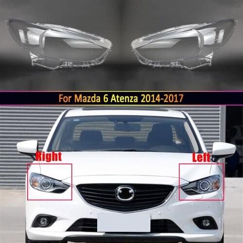 Car Headlamp Lens Transparent Headlight Glass Auto Head Lamp Case For Mazda 6 Atenza 2014 2015 2016 2017 Shade Shell Cover Caps