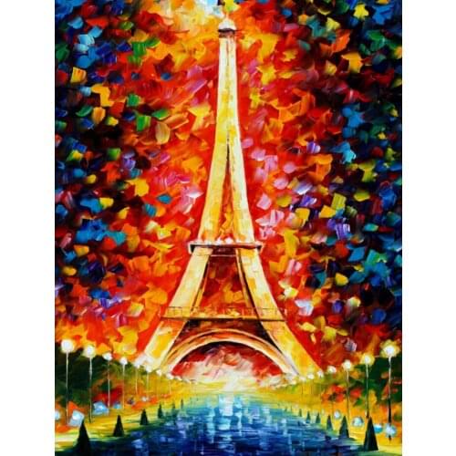 Romantic Paris The wooden puzzle 1000 pieces ersion paper jigsaw puzzle white card adult childrens educational toys