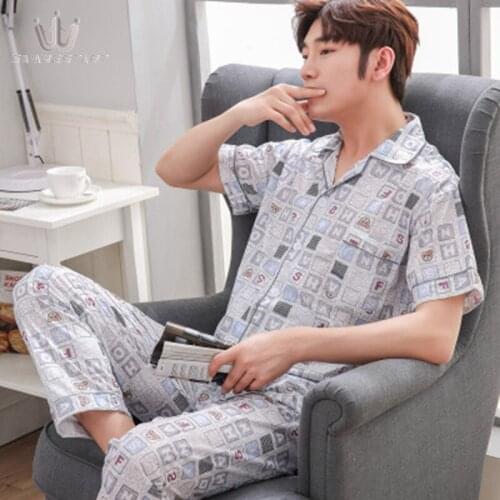SAMWESTART Men's Cotton Pajamas