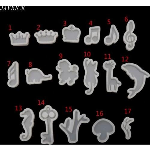 Silicone Resin Mold Jewelry Tools Cat Rabbit Deer Dolphin DIY Epoxy Resin Molds