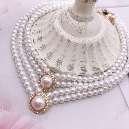 Rhinestones Crystal Cheongsam Necklace Jewelry Dress Accessories