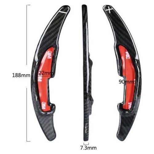 Steering Wheel Shift Paddle Extensions For BMW M2 M3 M4 M5 M6 X5 M Carbon Fiber black
