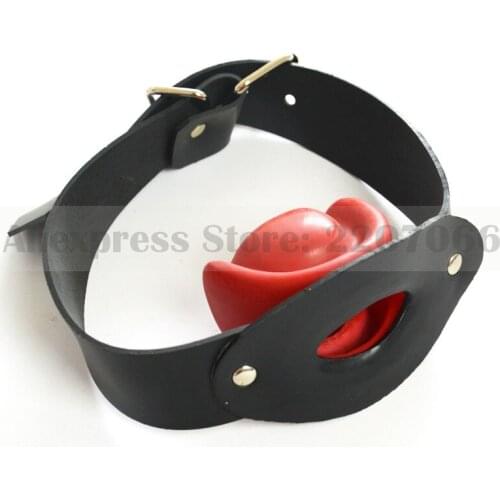 Adult latex rubber mouth plug with adjustable belt RLA075