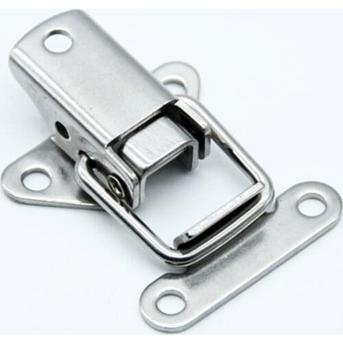 Stainless Steel 304 toolbox Locking Latch hasps Metal Toggle Catch Clasp box Loaded hinges Furniture Hardware Accessories