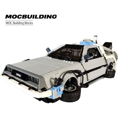 MOC Building Blocks Movie Back to The Future Model Machine Race Car Toy Delorean Surpercar Toy Car For Kids Boyfriend Gift