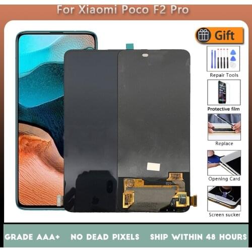 6.67'' Super AMOLED For Xiaomi Poco F2 Pro LCD Display Touch Screen Digitizer Replacements For redmi k30 pro