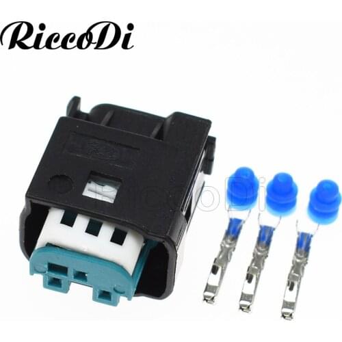 10Kit 0.6mm 3pin Auto Female Wire Connector Block Plug With Terminals Suitable for BMW X3 Accelerator Pedal 1-967642-1