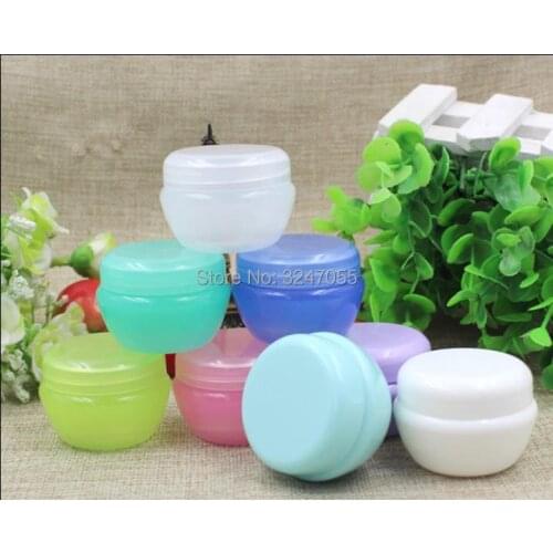 10/30/50pcs 5g10g20g Plastic Empty Cosmetic Cream Jar, Portable Mask/Lotion Refillable Pot, Facial/Skincare Cream Container