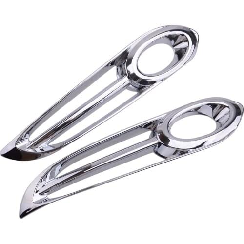 2pcs Car Front Fog Light Lamp Frame Cover Trim fit for Honda HR-V HRV VEZEL 2016 2017 2018 2019 Waterproof