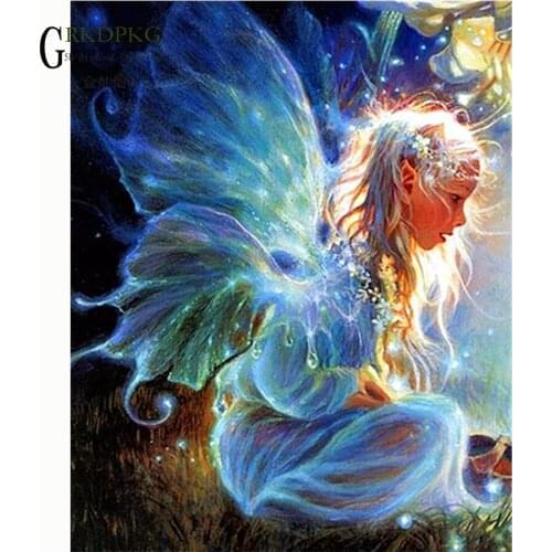 5d DIY diamond painting Flower Fairy gift full square diamond embroidery Cross stitch pictures of rhinestones Wedding decoration