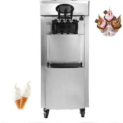 Soft Serve Ice Cream Maker Machine With Precooling System Ice Cream Machine Sweet Cone Ice Cream 2200W