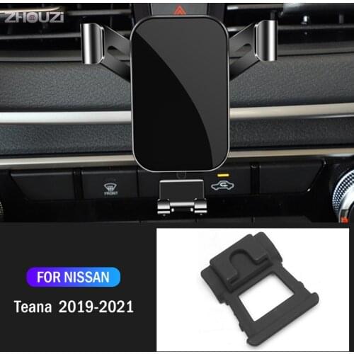 Car Mobile Phone Holder For Nissan Teana J34 2019 2020 2021 Air Vent Stand GPS Gravity Navigation Bracket Car Accessories