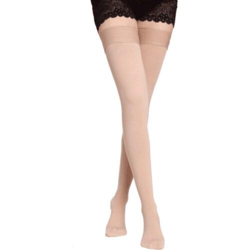 Compression Stockings Women Men Firm Support Level 2 Nurse Edema Swelling Varicose Veins Flight Medical Thigh High Stockings