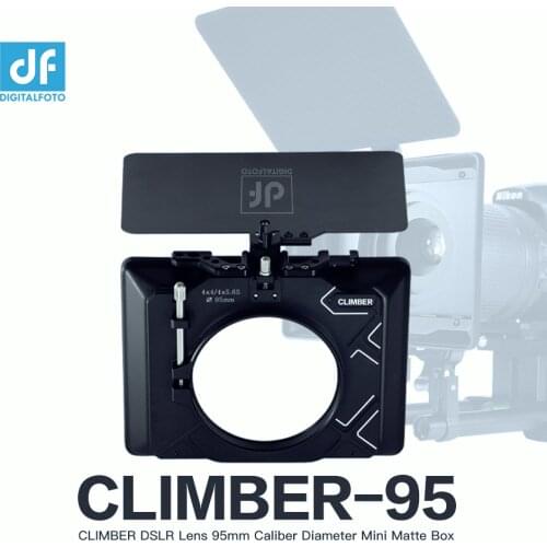 CLIMBER-95 4*4 / 4*5.65 Carbon fiber Matte box (Clamp on) Lightweight for Camera lens adapter ring 67mm 72mm 74mm 86mm 95mm