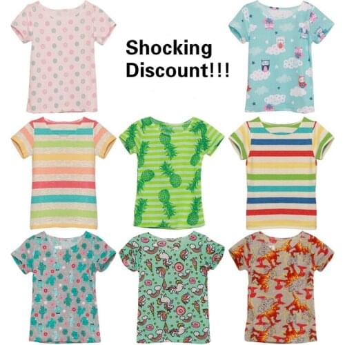 Baby Boy Girl Short Sleeve T-Shirt New Cartoon Print Cotton Kids T shirt Fashion Summer Tops Tee Children Clothes