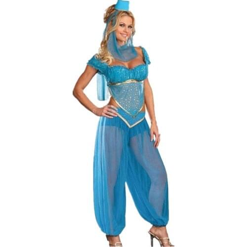 Sexy Goddess Princess Costume Adults Women Carnival Halloween Costumes Belly Dance Performance Arab Costume