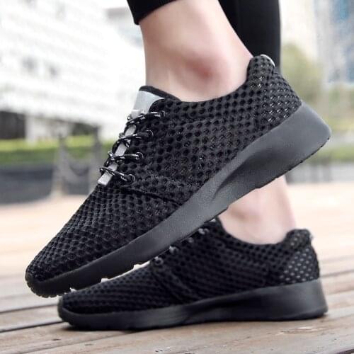 Summer Mens Sneakers Casual Shoes 2021 New Breathable Mesh Black Men Shoes Couple Tenis Shoes Big Size 47 48 Zapatillas Hombre