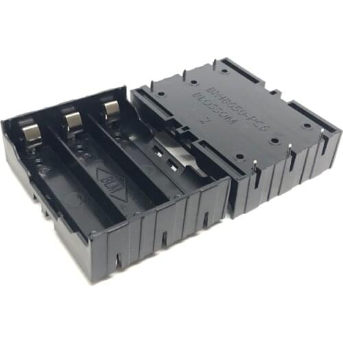 MasterFire 10pcs/lot Black Plastic Storage Box Useful 6 Pins Battery Holder Case Cover For 3 x 18650 3.7V Rechargeable Batteries