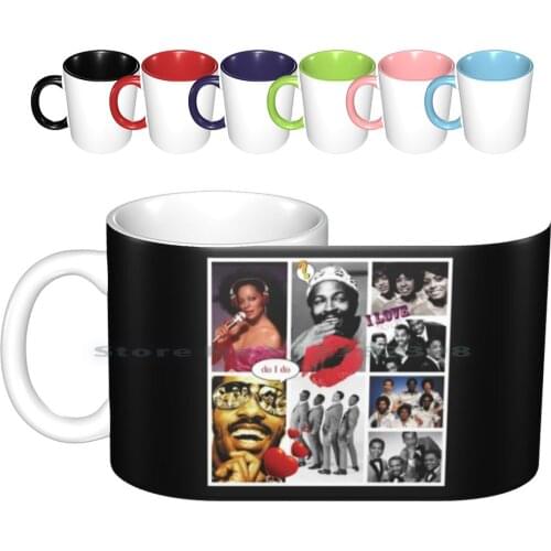 Motown Music Ceramic Mugs Coffee Cups Milk Tea Mug Motown Stars Pop Music Soul Love Amazing Colors Celebs Icon Red Black Old
