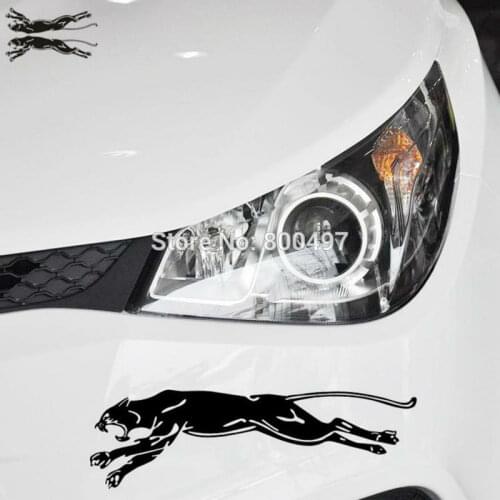 2 x Newest Reflective Leopard Funny Rear View Mirror Stickers Car Whole Body Decal for Toyota Volkswagen Tesla Kia Lada