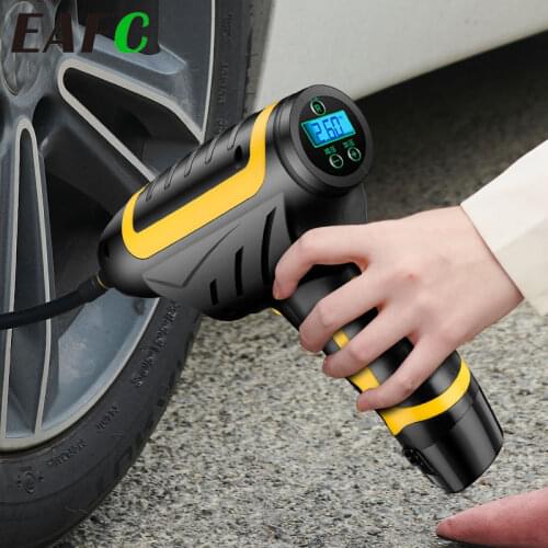 New Car Inflatable Pump USB Charging Wireless Handheld Electric 120w Digital Car Air Compressor Pump for Motorcycles Cars Truck