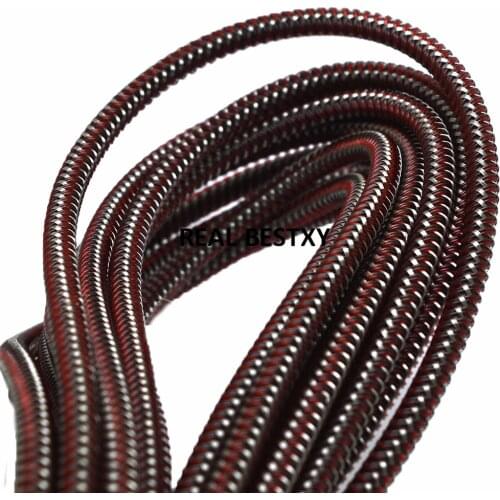 5m/lot approx 6mm red color braided plastic strings cords for bracelets making plastic steel wire cords for jewelry diy making