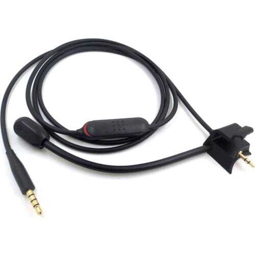 3.5mm Portable Adapter Copper Cable Jack Black Headphone Audio Cable Gaming Headset Cord Line for BOSE QC35 Gen 1/2