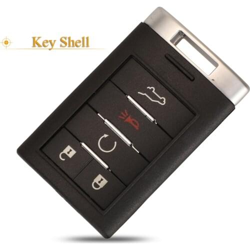 Kutery 5 Buttons Remote Car Key Shell For Cadillac SRX 2010 2011 2012 2013 2014