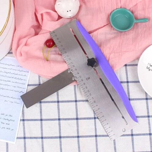 Stainless Steel Adjustable Dough Cutter Pastry Spatulas Pizza Scraper Fondant Cake Decoration Tools Kitchen Accessories Cutters