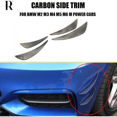 Carbon Fiber Front Bumper Side Canards Splitter Spoiler for BMW F87 M2 E90 E92 E93 F80 M4 F82 F83 M4 F10 M5 F16 F12 F13 M6