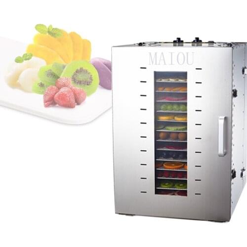 Food Dehydrator Vegetable Fruit Dryer 16-layers Stainless Steel Commercial Food Drying Machine Pet Food Mushroom