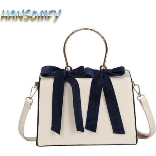 Womens Handbag New Fashion Shoulder Bag Casual Wild Bow Women Messenger Bag High-grade large capacity ladies handbags CC-20
