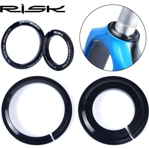 1PC 1.5 inch Universal Bike Headset Base Spacer Crown Race Headset Washer Opening Tapered Straight Fork 45 Degree Bicycle Part