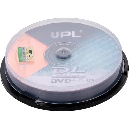 10PCS 215MIN 8X DVD+R DL 8.5GB Blank Disc DVD Disk For Data & Video Supports up to 8X DVD + R DL recording speeds