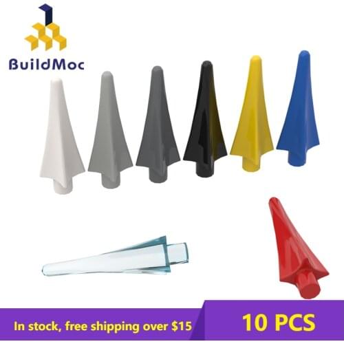 10PSC Moc Bricks 24482 Four-Edged Spikes For Building Blocks Parts DIY Construction Christmas Gift Toys Compatible with Brand