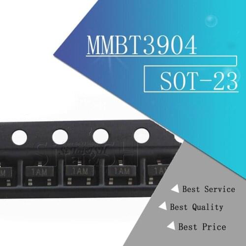 100PCS MMBT3904 SOT23 3904 SOT 2N3904 SMD SOT-23 1AM new transistor